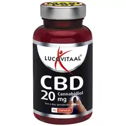 Kruidvat Lucovitaal CBD 20mg Cannabidiol Capsules aanbieding