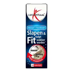 Kruidvat Lucovitaal Slapen & Fit Wakker 299Mcg Tabletten aanbieding
