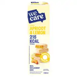 Kruidvat WeCare Apricot & Lemon Meal Replacement Bars aanbieding