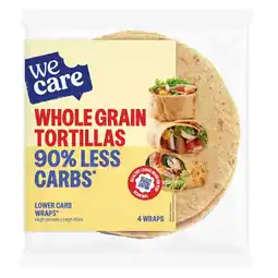 Kruidvat WeCare Whole Grain Tortillas Lower Carb Wraps aanbieding