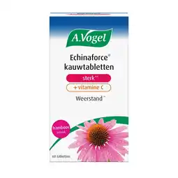 Kruidvat A.Vogel Echinaforce Sterk** + Vitamine C Kauwtabletten aanbieding