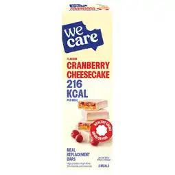 Kruidvat WeCare Cranberry Cheesecake Meal Replacement Bars aanbieding