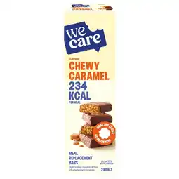Kruidvat WeCare Chewy Caramel Meal Replacement Bars aanbieding