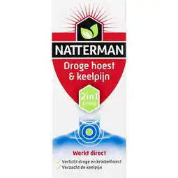 Kruidvat Natterman Droge Hoest & Keelpijn 2-in-1 Siroop aanbieding