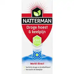 Kruidvat Natterman Droge Hoest & Keelpijn 2-in-1 Siroop aanbieding