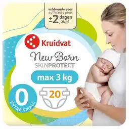 Kruidvat Kruidvat NewBorn Extra Small Maat 0 Luiers Smallpack aanbieding