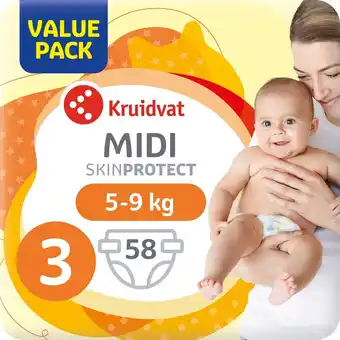 Kruidvat Kruidvat Midi Maat 3 Luiers Valuepack aanbieding