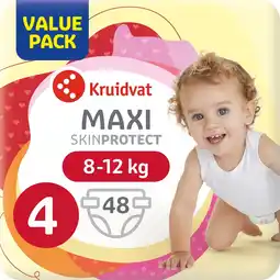 Kruidvat Kruidvat Maxi Maat 4 Luiers Valuepack aanbieding