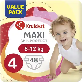 Kruidvat Kruidvat Maxi Maat 4 Luiers Valuepack aanbieding