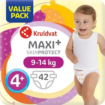 Kruidvat Kruidvat Maxi Plus Maat 4+ Luiers Valuepack aanbieding