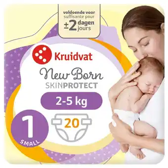 Kruidvat Kruidvat NewBorn Small Maat 1 Luiers Smallpack aanbieding