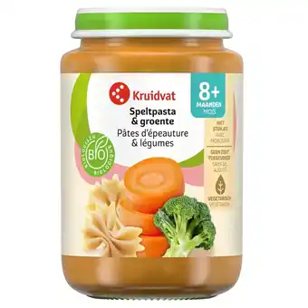 Kruidvat Kruidvat 8+M Bio Speltpasta & Groente Maaltijd aanbieding