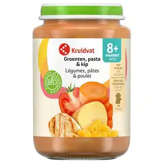 Kruidvat Kruidvat 8+M Bio Groenten, Pasta & Kip Maaltijd aanbieding