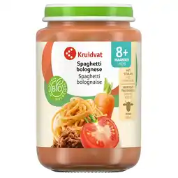 Kruidvat Kruidvat 8+M Bio Spaghetti Bolognese Maaltijd aanbieding