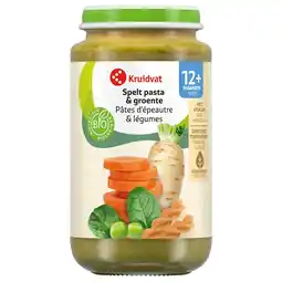 Kruidvat Kruidvat 12+M Bio Speltpasta & Groente Maaltijd aanbieding