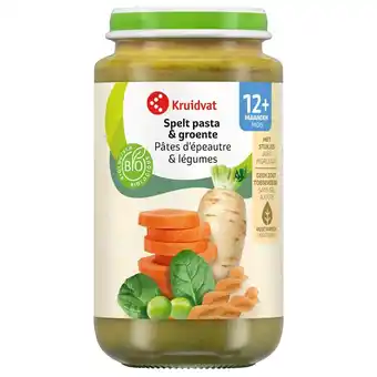 Kruidvat Kruidvat 12+M Bio Speltpasta & Groente Maaltijd aanbieding