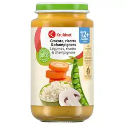 Kruidvat Kruidvat 12+M Bio Groente, Risotto & Champignons Maaltijd aanbieding