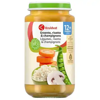 Kruidvat Kruidvat 12+M Bio Groente, Risotto & Champignons Maaltijd aanbieding