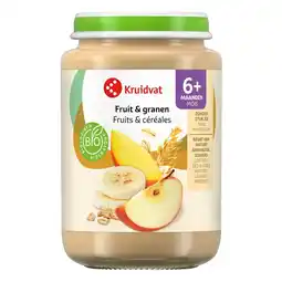 Kruidvat Kruidvat 6+M Bio Fruit & Granen Fruithapje aanbieding