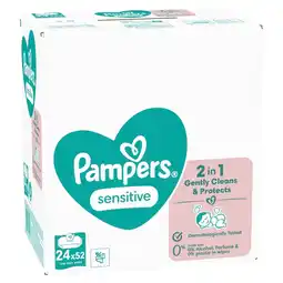 Kruidvat Pampers Sensitive 0% Plastic Babydoekjes aanbieding