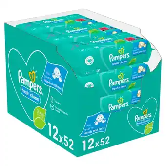 Kruidvat Pampers Fresh Clean Billendoekjes aanbieding