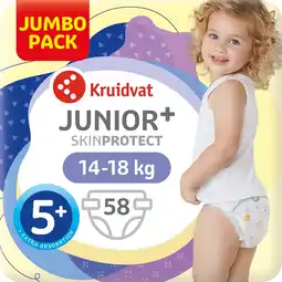 Kruidvat Kruidvat Junior Plus Maat 5+ Luiers Jumbopack aanbieding