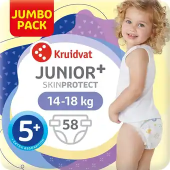 Kruidvat Kruidvat Junior Plus Maat 5+ Luiers Jumbopack aanbieding