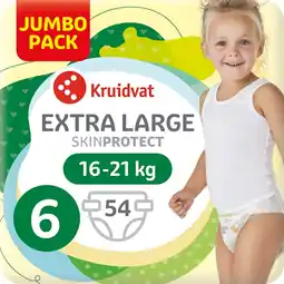 Kruidvat Kruidvat Extra Large Maat 6 Luiers Jumbopack aanbieding