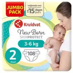 Kruidvat Kruidvat NewBorn Mini Maat 2 Luiers Jumbopack aanbieding