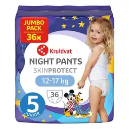 Kruidvat Kruidvat Night Pants Junior 5 Luiers Jumbopack aanbieding