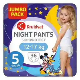 Kruidvat Kruidvat Night Pants Junior 5 Luiers Jumbopack aanbieding