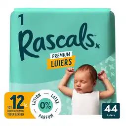 Kruidvat Rascal + Friends Maat 1 Premium Luiers aanbieding