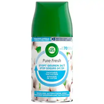 Kruidvat Air Wick Pure Freshmatic Max Zachtheid van Katoen Luchtverfrisser Navulling aanbieding