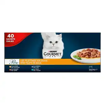 Kruidvat Gourmet Perle Mini Filets in Saus Kattenvoer aanbieding