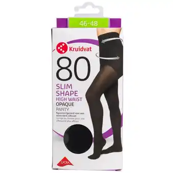 Kruidvat Kruidvat Slim Shape High Waist Opaque 80 Den Panty aanbieding