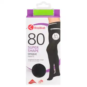 Kruidvat Kruidvat Super Shape Opaque 80 Den Panty aanbieding