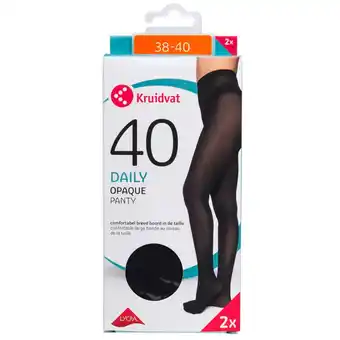 Kruidvat Kruidvat Daily Opaque 40 Den Panty aanbieding