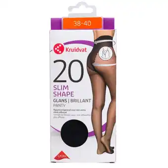 Kruidvat Kruidvat Slim Shape Glans 20 Den Panty aanbieding