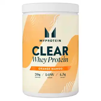 Kruidvat Myprotein Clear Orange Mango Whey Protein aanbieding