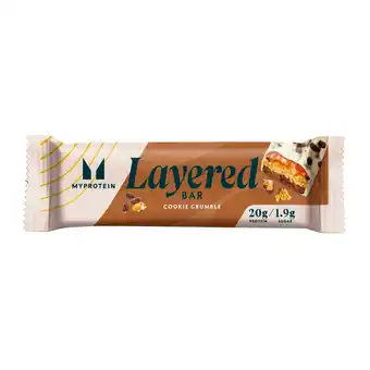 Kruidvat Myprotein Layered Cookie Crumble Bar aanbieding