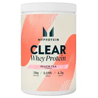 Kruidvat Myprotein Clear Peach Tea Whey Protein aanbieding