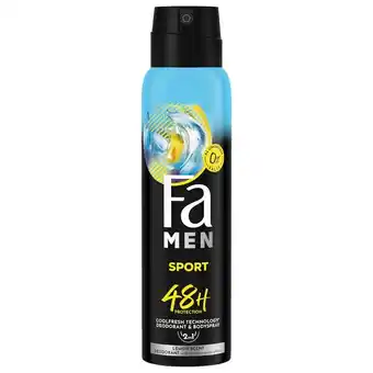 Kruidvat Fa Men Sport Deodorant & Bodyspray aanbieding