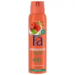 Kruidvat Fa Energising Paradise Hibiscus Deodorant Spray aanbieding