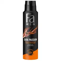 Kruidvat Fa Men Dark Passion Deodorant & Body Spray aanbieding