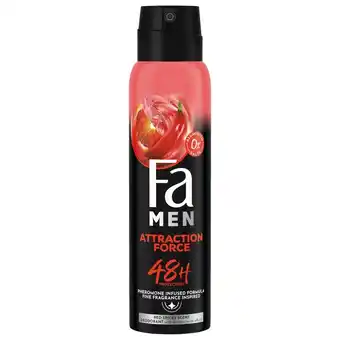 Kruidvat Fa Men Attraction Force Deodorant & Bodyspray aanbieding