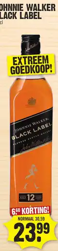 Super Dirck 3 Johnnie Walker black label aanbieding