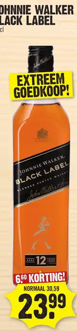 Super Dirck 3 Johnnie Walker black label aanbieding