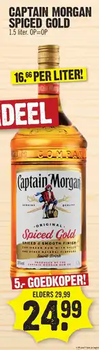 Super Dirck 3 Captain Morgan spiced gold aanbieding