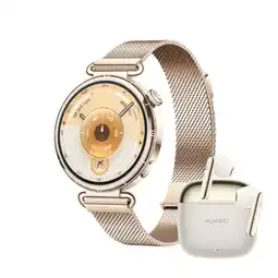 MediaMarkt HUAWEI Watch GT 6 41mm Bundle Freebuds SE 3 Smartwatch Goud aanbieding