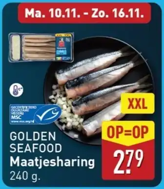 ALDI GOLDEN SEAFOOD Maatjesharing aanbieding